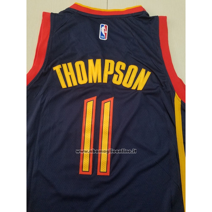 Maglia Golden State Warriors Klay Thompson #11 Citta 2020-21 Nero